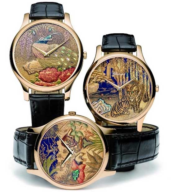 Экслюзивные швейцарские наручные часы - творчество художника - рисунок уруши