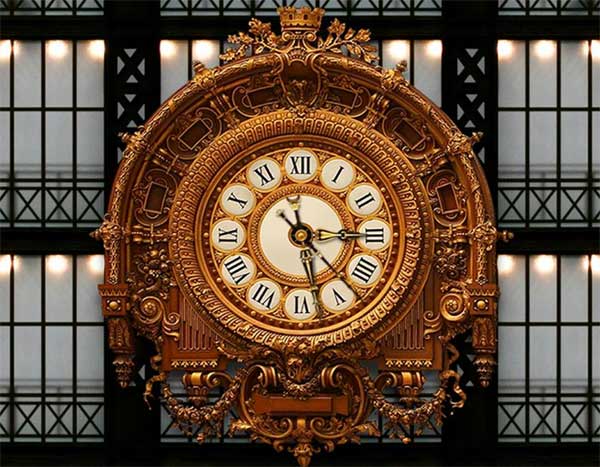 Самые знаменитые парижские часы - фотоэкскурсия - часы в главном зале Музея Орсе