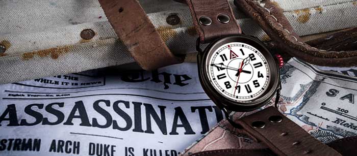 WT Author No. 1914 - мужские наручные часы о Первой мировой [видео]